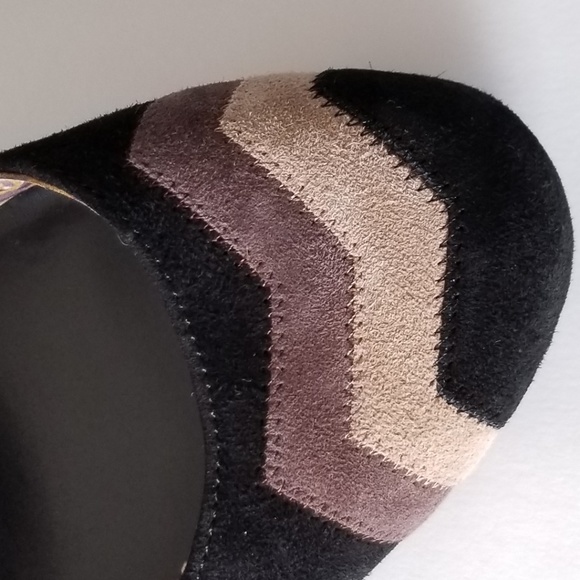 Missoni For Target 9.5M Black Suede Chevron Block - Picture 4 of 5